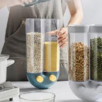 🧱 2500ml U-Shape Food Dispenser – Wall-Mounted Dry Storage