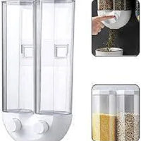 🧱 2500ml U-Shape Food Dispenser – Wall-Mounted Dry Storage