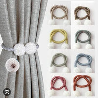🪟🌟 Magnetic Pearl Curtain Tieback Set (2pcs) – Stylish Hanging Ball Buckle