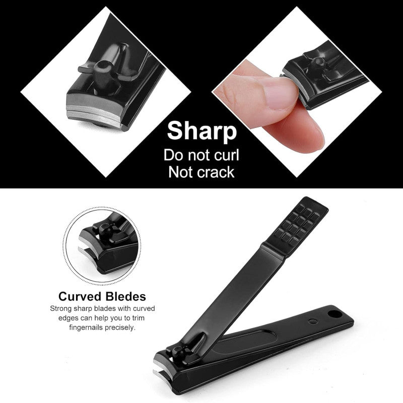 💅 18-in-1 Professional Manicure & Pedicure Set – Stainless Steel Nail Clipper & Grooming Kit 🧴