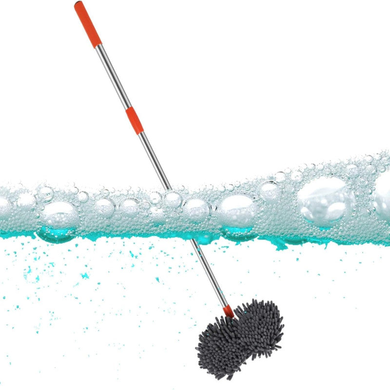 🚗 Microfiber Car Wash Brush – 360° Rotating Cleaning Mop with Telescopic Handle