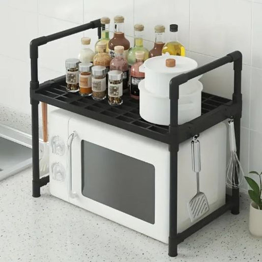 Modern Multi-Functional Kitchen Storage Rack Floor Mount Organizer Shelf for Spices & Condiments – 1pc