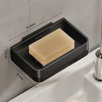 🧼 Wall-Mounted Soap Dish with Drain – Bathroom Soap & Sponge Holder 🚿✨
