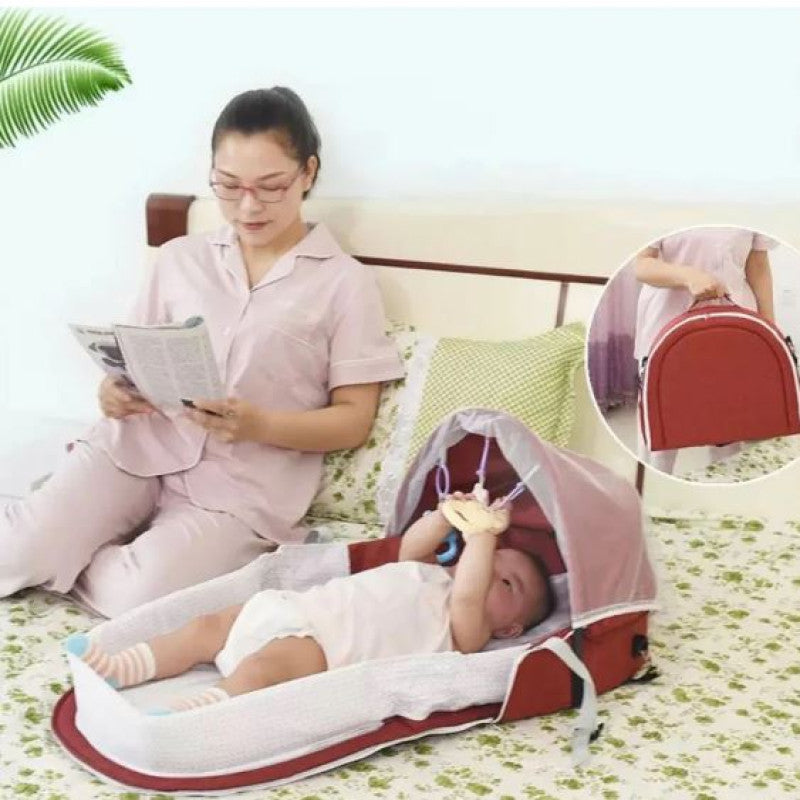 👶 Portable Baby Travel Bed – Perfect Gift for New Parents & Newborn Comfort 🍼