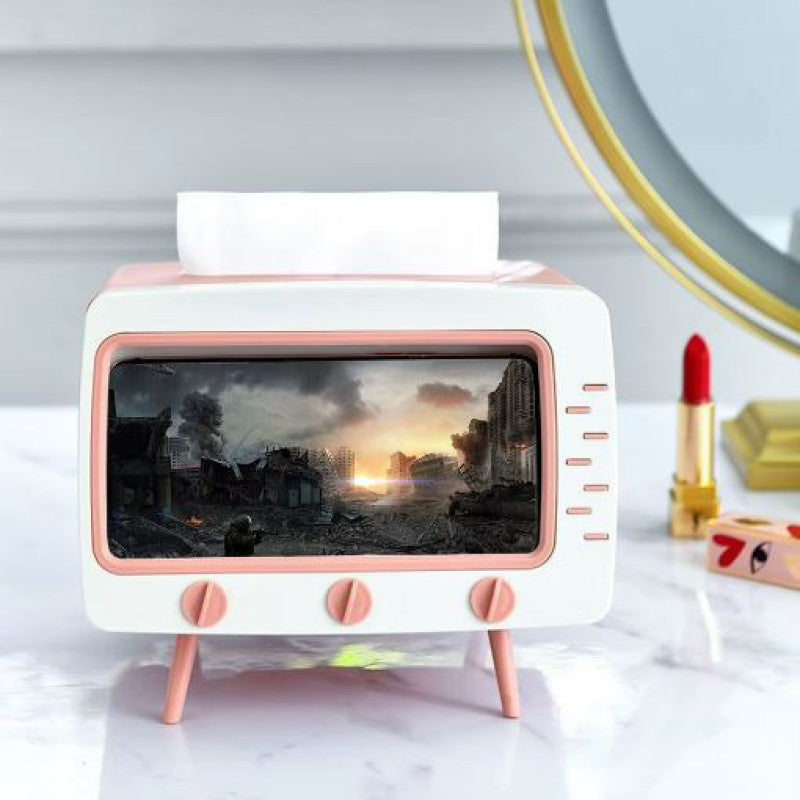 ✨ Tissue Box Cover – Retro TV Style for Home & Office