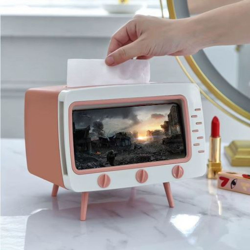 ✨ Tissue Box Cover – Retro TV Style for Home & Office