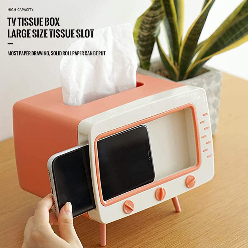 ✨ Tissue Box Cover – Retro TV Style for Home & Office
