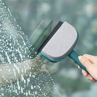 🧽 2-in-1 Glass Cleaning Brush & Wiper – For Mirror, Bathroom, Kitchen Tiles & Walls 💦