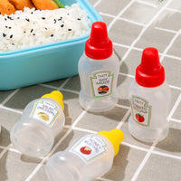 🍯 (Pack of 4) Mini Squeeze Bottles – 25ml Ketchup, Mustard & Sauce Dispensers