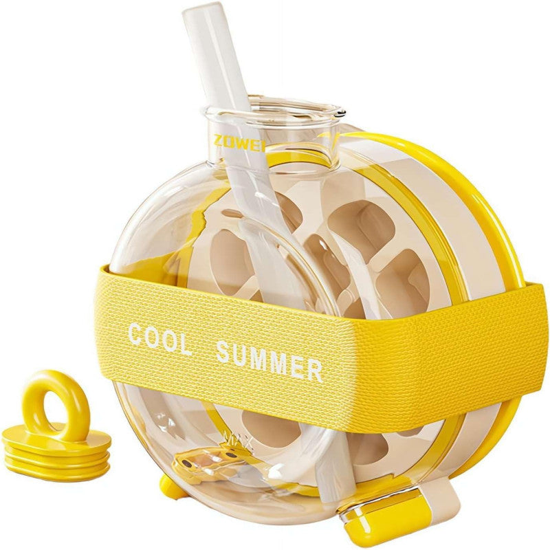 ❄️ 2-in-1 Ice Cube Mold & Water Bottle with Lid