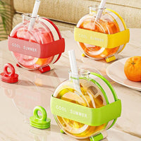❄️ 2-in-1 Ice Cube Mold & Water Bottle with Lid