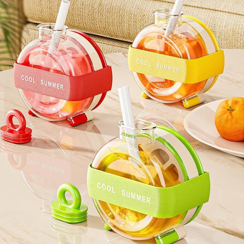 ❄️ 2-in-1 Ice Cube Mold & Water Bottle with Lid