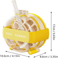 ❄️ 2-in-1 Ice Cube Mold & Water Bottle with Lid
