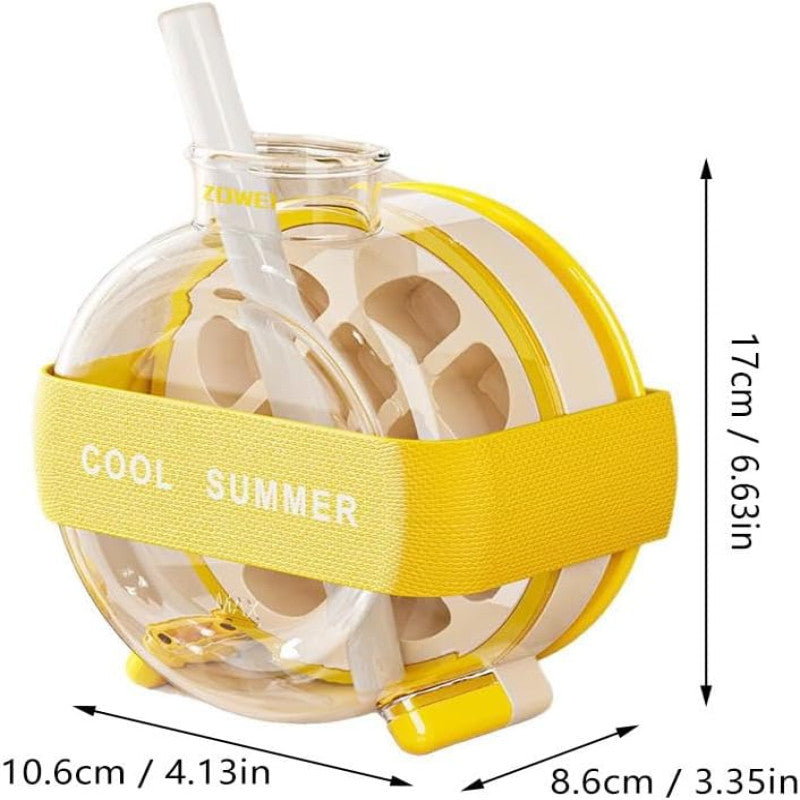 ❄️ 2-in-1 Ice Cube Mold & Water Bottle with Lid