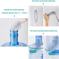 🧽 20-Inch Long Bottle Cleaning Brush – Nylon Bristles & Stainless Steel Handle 🧴