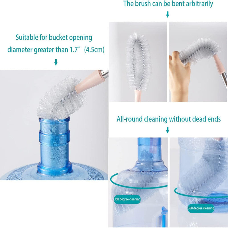 🧽 20-Inch Long Bottle Cleaning Brush – Nylon Bristles & Stainless Steel Handle 🧴