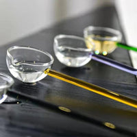 🔥 Heat-Resistant Borosilicate Glass Spoon – Stylish Colored Spoon for Tarka & Frying 🍲