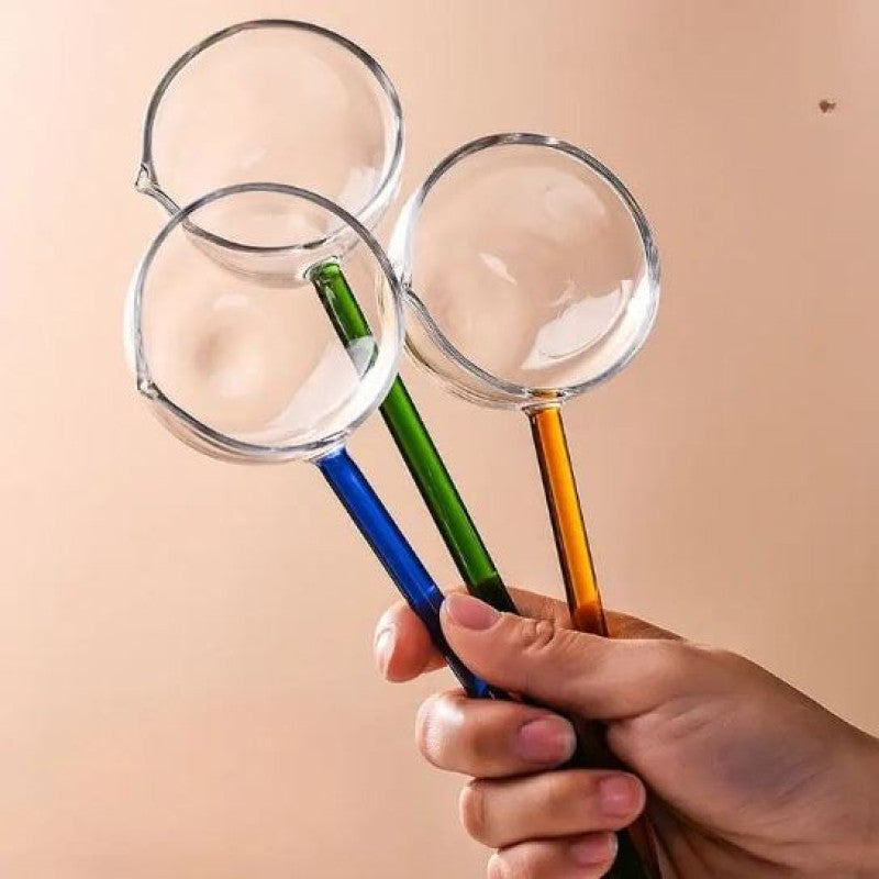 🔥 Heat-Resistant Borosilicate Glass Spoon – Stylish Colored Spoon for Tarka & Frying 🍲