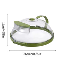 🌿 Microwave Food Cover Lid – Anti-Splatter Steamer Cover for Reheating & Cooking 🍲