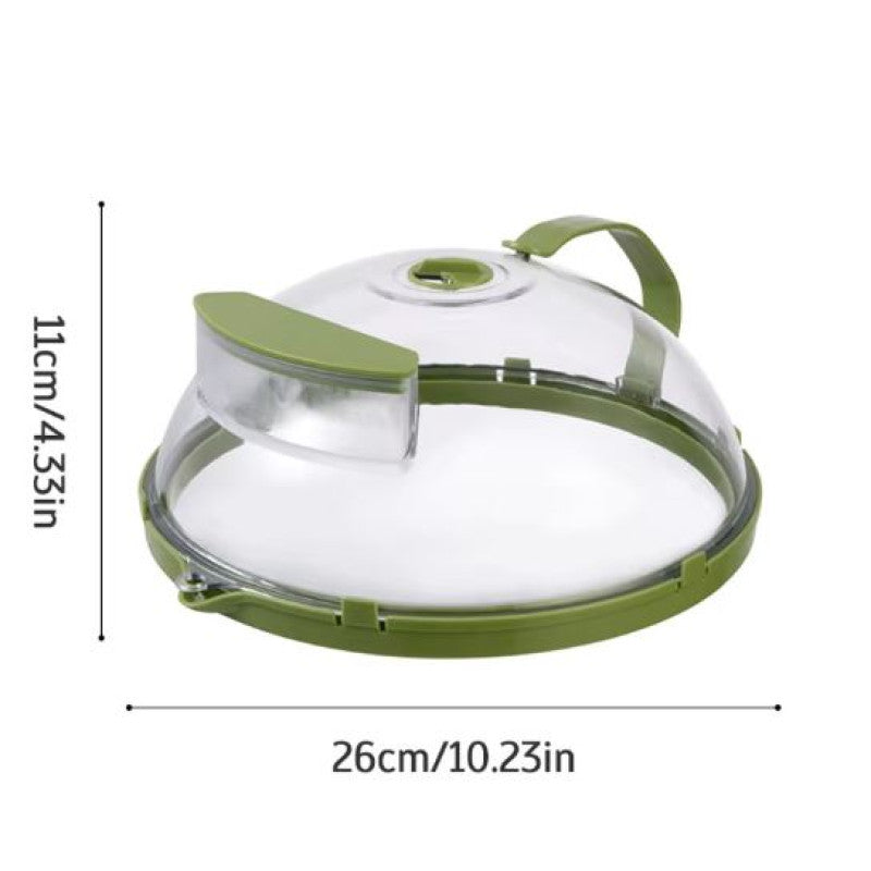 🌿 Microwave Food Cover Lid – Anti-Splatter Steamer Cover for Reheating & Cooking 🍲