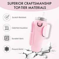 🥤 Tumbler Carrier Bag with Mobile Phone Pocket – Insulated Drink Holder for Travel & Gym ✨
