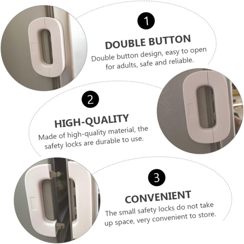 🔒🧊 Fridge Safety Lock – Childproof Refrigerator & Cabinet Lock (1pc)