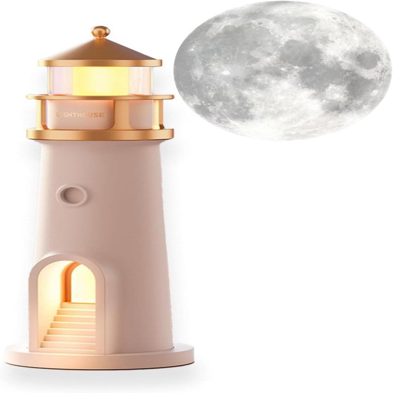 ✨ Aesthetic Moonlight Projector Lamp – LED Rechargeable Night Light with Music Sensor