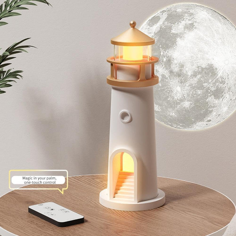 ✨ Aesthetic Moonlight Projector Lamp – LED Rechargeable Night Light with Music Sensor