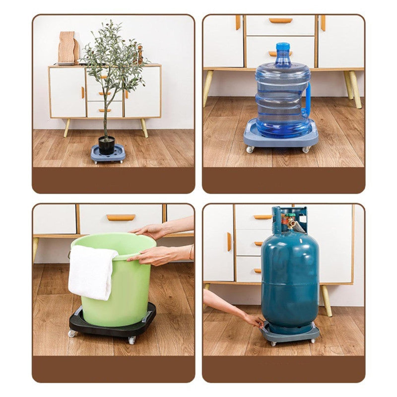 🚚 Multi-Purpose Rolling Trolley Stand – For Gas Cylinder, Plant Pots & Home Use
