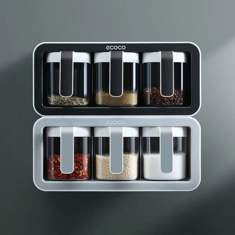 🧂🏡 ECOCO Wall Hanging Spice Organizer – Multi-Layer Kitchen Storage Rack