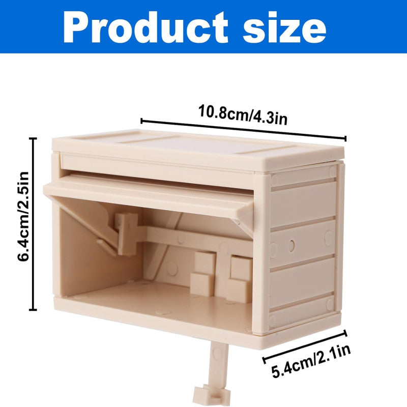 🏠🔑 Garage-Style Key Holder Box with Openable Door – 3D Wall-Mounted Key Rack