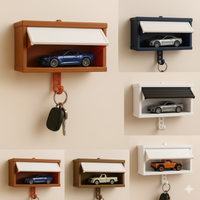 🏠🔑 Garage-Style Key Holder Box with Openable Door – 3D Wall-Mounted Key Rack