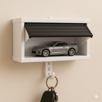 🏠🔑 Garage-Style Key Holder Box with Openable Door – 3D Wall-Mounted Key Rack
