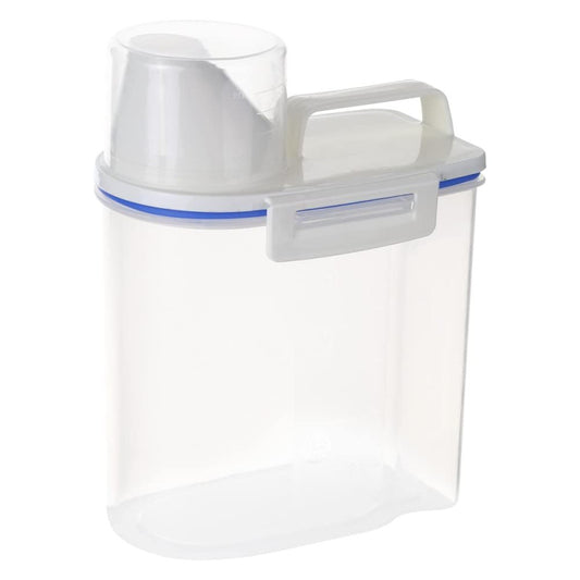 1.5KG Airtight Rice Storage Container with Measuring Cup – Plastic Cereal & Grain Dispenser Box with Double Silicone Seal & Lock Lid