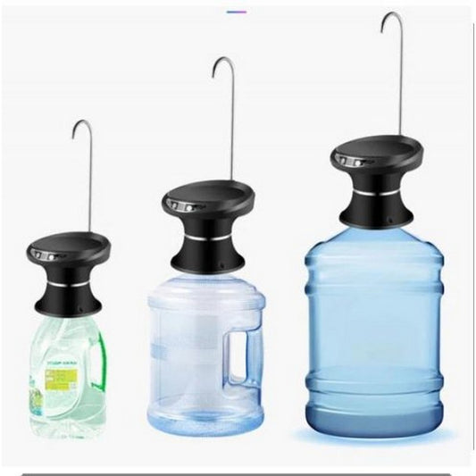 Rechargeable Touch Sensor Water Bottle Dispensing Pump with Drip Tray & Stainless Steel Pipe