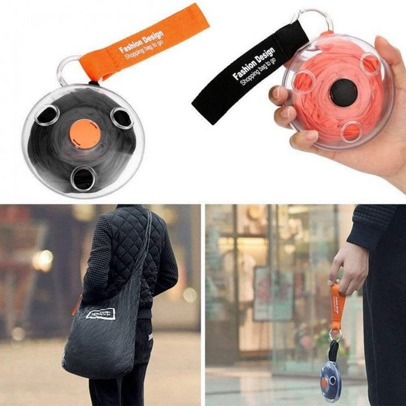 🛍️ Roll-Up Reusable Shopping Bag – Foldable Shoulder Tote for Groceries & Travel 🌿