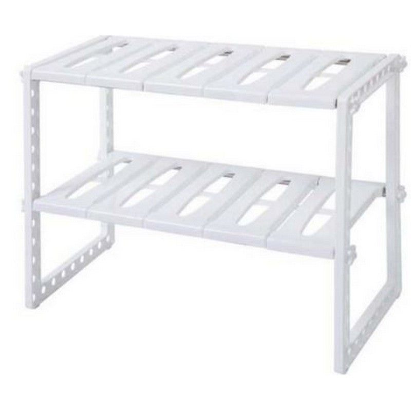 🗄️ Adjustable 2-Tier Under-Sink Storage Rack – Space-Saving Organizer
