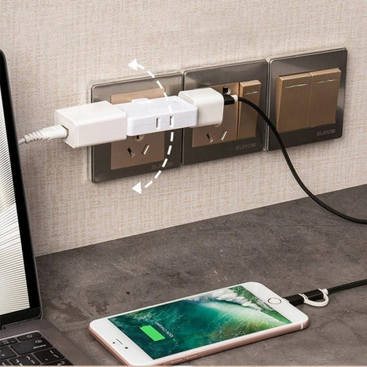π Universal 3-in-1 Rotating Socket Adapter β Space-Saving Multi Plug Extension Converter βοΈ