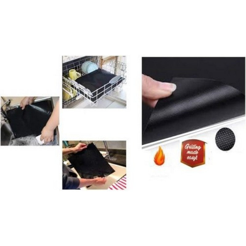 🔥 Oven & BBQ Grill Mat – 100% Non-Stick Baking Mats (Set of 3)