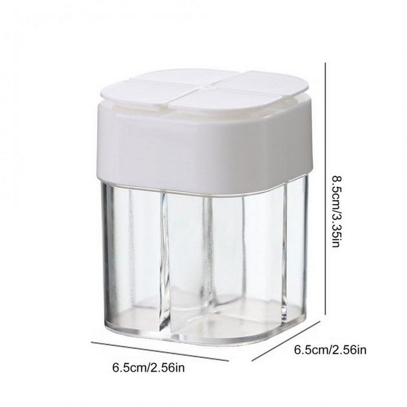 🍴 Multi-Spice Dispenser – 4 Compartments for Easy Cooking