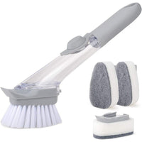 🧼 Ergonomic Dish Washing Brush – Handle Grip with Sponge Head