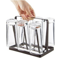 🍽️✨ Metal Glass Cup Holder Stand – Space-Saving Kitchen Organizer