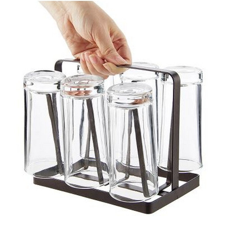 🍽️✨ Metal Glass Cup Holder Stand – Space-Saving Kitchen Organizer