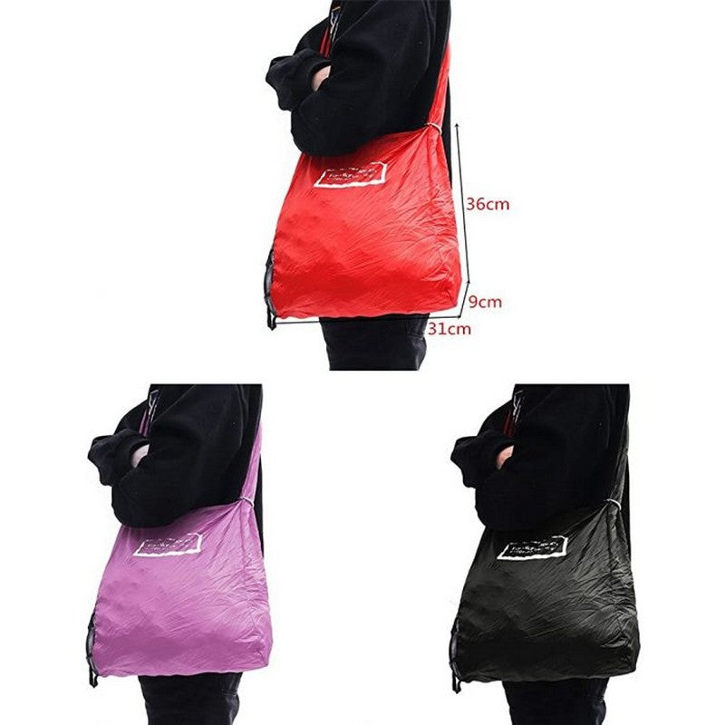 🛍️ Roll-Up Reusable Shopping Bag – Foldable Shoulder Tote for Groceries & Travel 🌿
