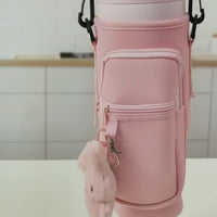🥤 Tumbler Carrier Bag with Mobile Phone Pocket – Insulated Drink Holder for Travel & Gym ✨
